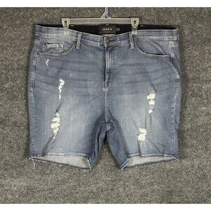 Torrid Sky High Skinny Distressed Shorts Size 26 (44x7) AJ6185